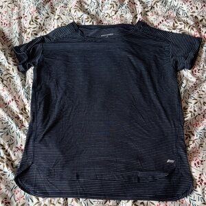 Amazon Essentials Navy and White Striped Short-Sleeve Tee